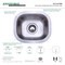 Gourmetier KU14167BN Undermount Single Bowl Kitchen Sink, Brushed KU14167BN - alternate 2